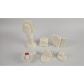 White Plastic Nylon Bathroom Cubicle Toilet Partition Accessory